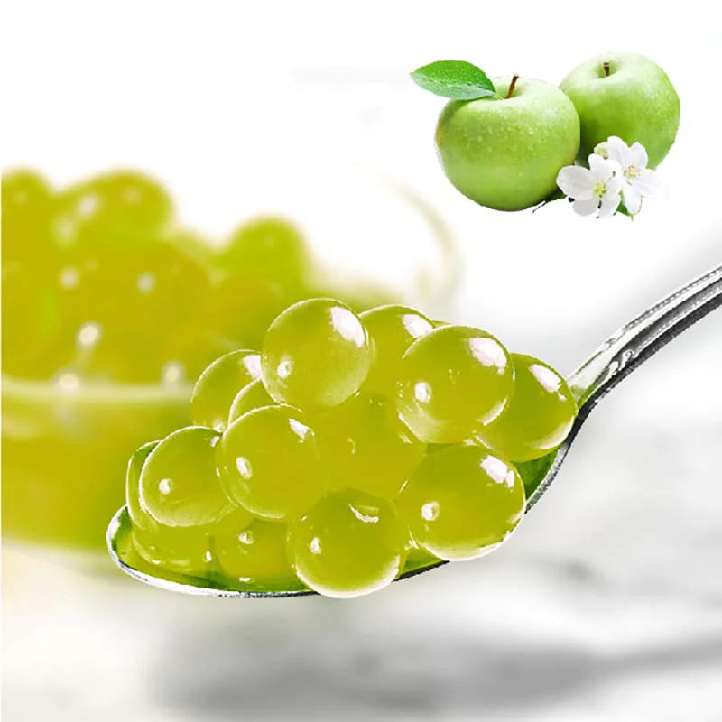 Green apple fruit pearls - Box of 4 Buckets 3.1 kg