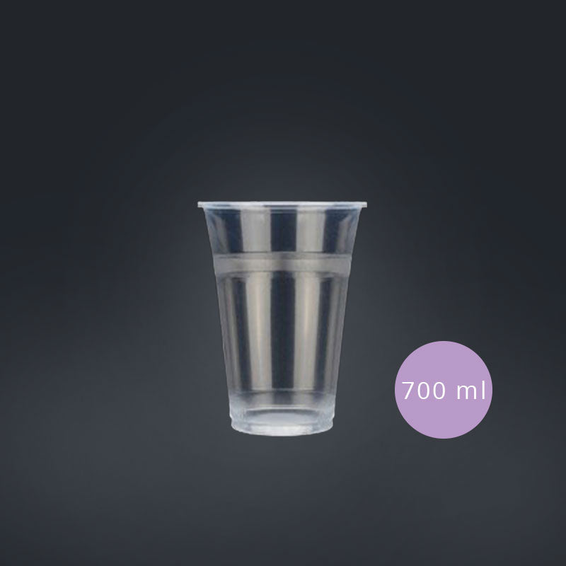 Pack of 1000 sealable plastic cups (PP) - 700 mL