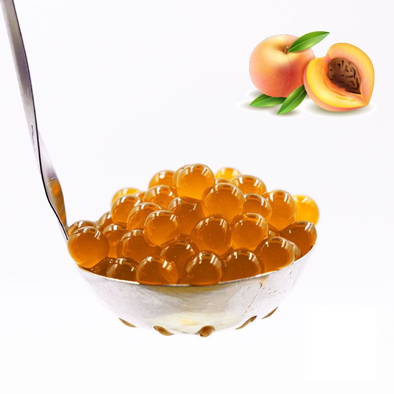 Peach fruit pearls - Box of 4 Buckets 3.1 kg