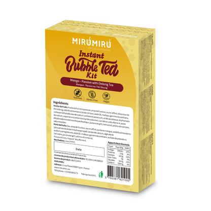 Bubble Tea Kits - Mango & Passion and Oolong tea - 24 kits of 6 drinks