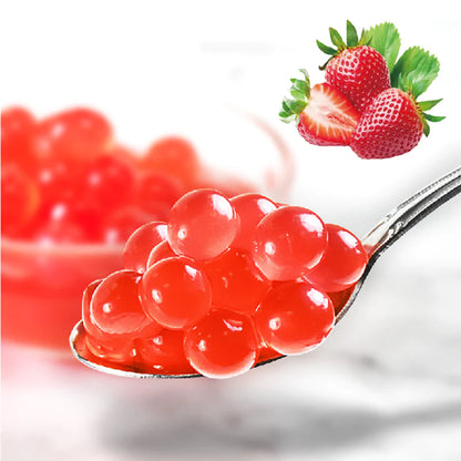 Strawberry fruit pearls - Box of 4 Buckets 3.1 kg