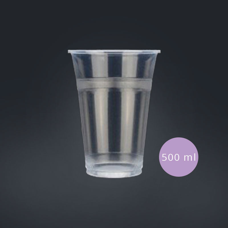 Set of 1000 sealable plastic (PP) cups - 500 mL