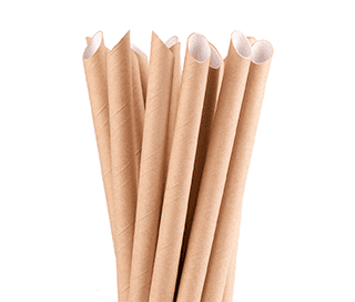 Set of 3000 individually wrapped bamboo straws - diameter 12 mm